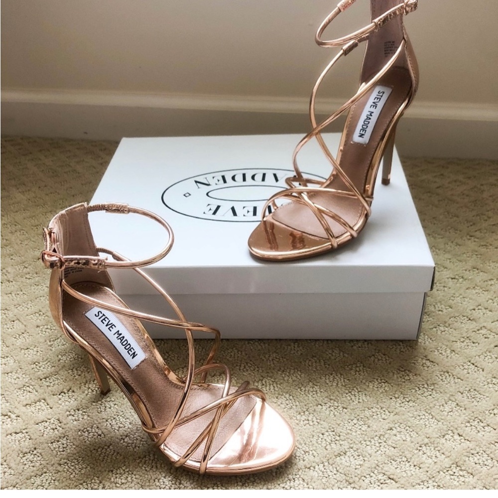 Steve Madden Rose gold heels